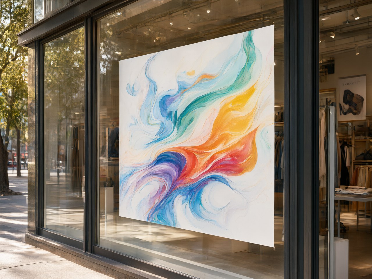 Drytac PrintDuo让橱窗变身双面打印展示